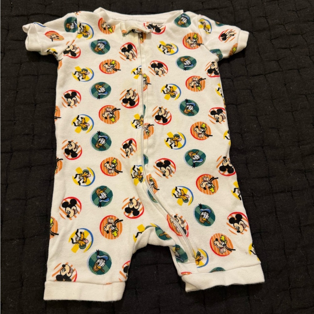 Disney Character Print Kids One Piece - White